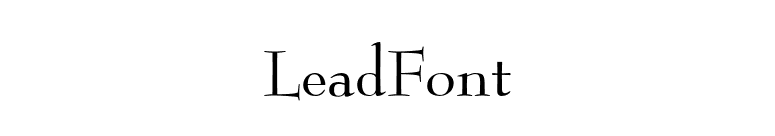 LeadFont font preview