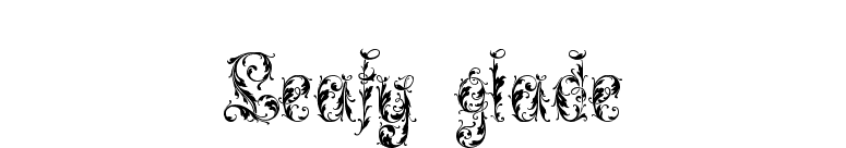 Leafy glade font preview