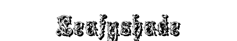 Leafyshade font preview