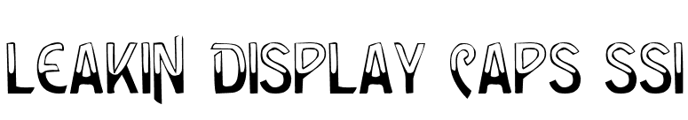 Leakin Display Caps SSi font preview
