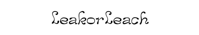 LeakorLeach font preview