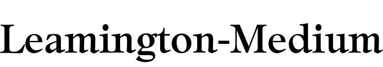Leamington-Medium font preview