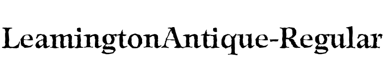 LeamingtonAntique-Regular font preview