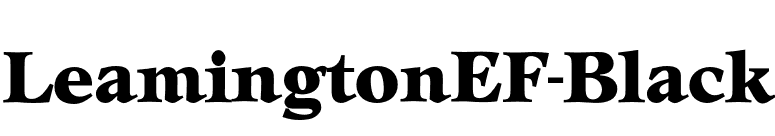 LeamingtonEF-Black font preview