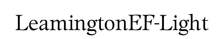 LeamingtonEF-Light font preview