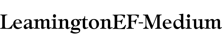 LeamingtonEF-Medium font preview