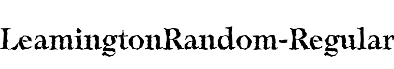 LeamingtonRandom-Regular font preview