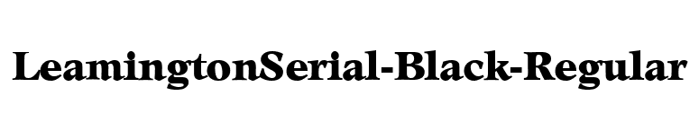 LeamingtonSerial-Black-Regular font preview