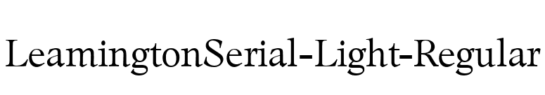 LeamingtonSerial-Light-Regular font preview