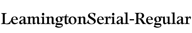 LeamingtonSerial-Regular font preview