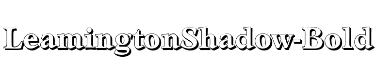 LeamingtonShadow-Bold font preview