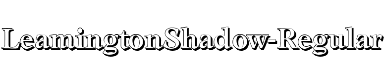 LeamingtonShadow-Regular font preview