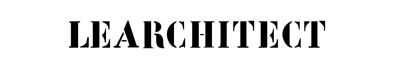 LeArchitect font preview