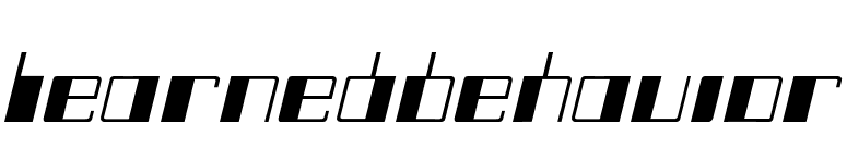 LearnedBehavior font preview