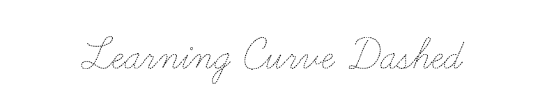 Learning Curve Dashed font preview