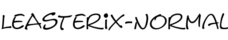 LeAsterix-Normal font preview