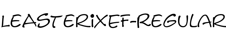 LeAsterixEF-Regular font preview