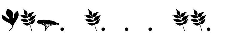 Leavestrees font preview