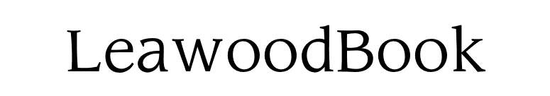 LeawoodBook font preview