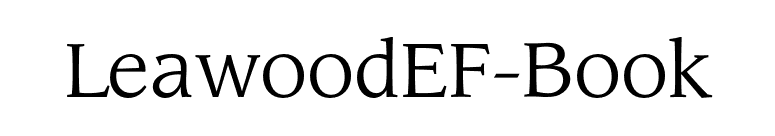 LeawoodEF-Book font preview