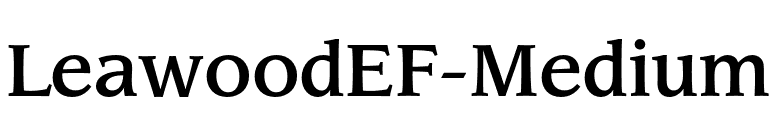 LeawoodEF-Medium font preview