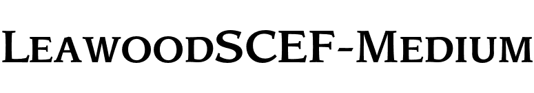LeawoodSCEF-Medium font preview