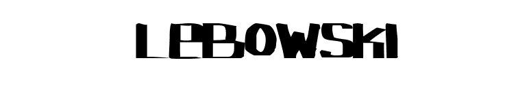 Lebowski font preview