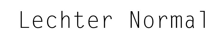 Lechter Normal font preview