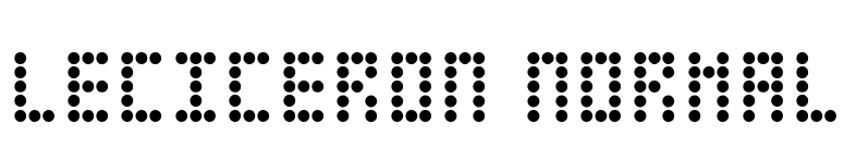 Leciceron Normal font preview