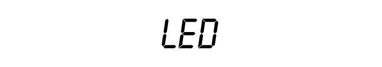 LED font preview