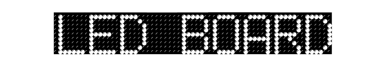 LED BOARD font preview
