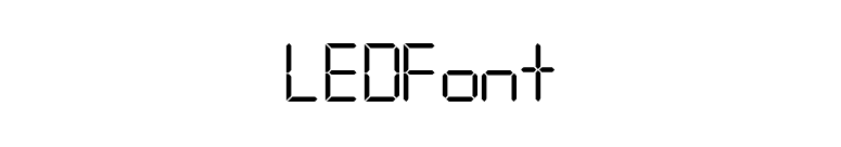 LEDFont font preview