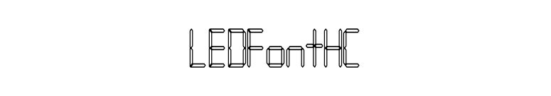 LEDFontHC font preview