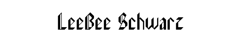 LeeBee Schwarz font preview