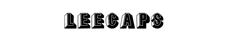 Leecaps font preview