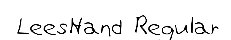 LeesHand Regular font preview