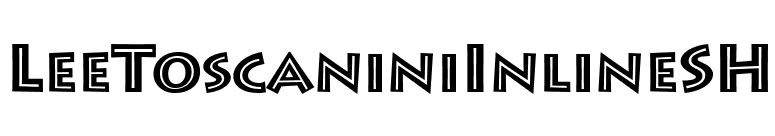 LeeToscaniniInlineSH font preview