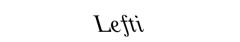 Lefti font preview