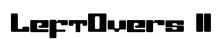 LeftOvers II font preview