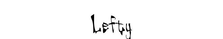 Lefty font preview