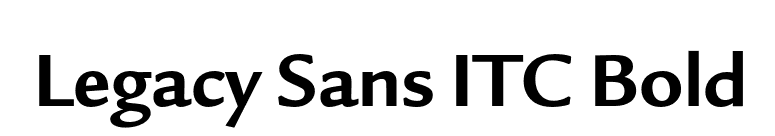 Legacy Sans ITC Bold font preview
