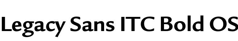 Legacy Sans ITC Bold OS font preview