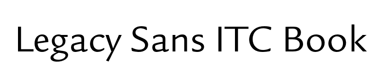 Legacy Sans ITC Book font preview