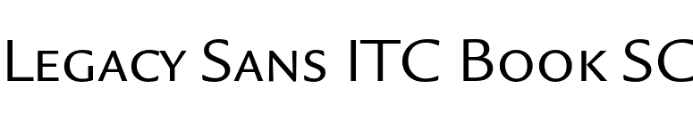 Legacy Sans ITC Book SC font preview