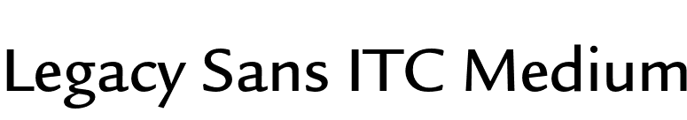 Legacy Sans ITC Medium font preview