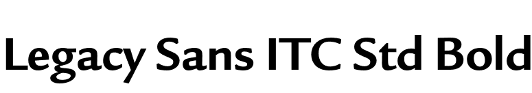 Legacy Sans ITC Std Bold font preview