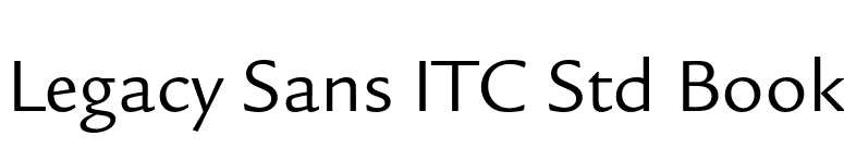 Legacy Sans ITC Std Book font preview