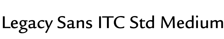 Legacy Sans ITC Std Medium font preview