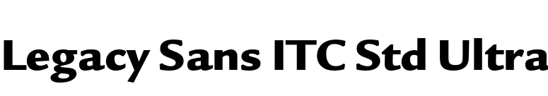 Legacy Sans ITC Std Ultra font preview