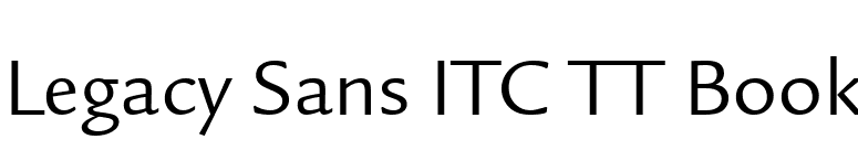 Legacy Sans ITC TT Book font preview